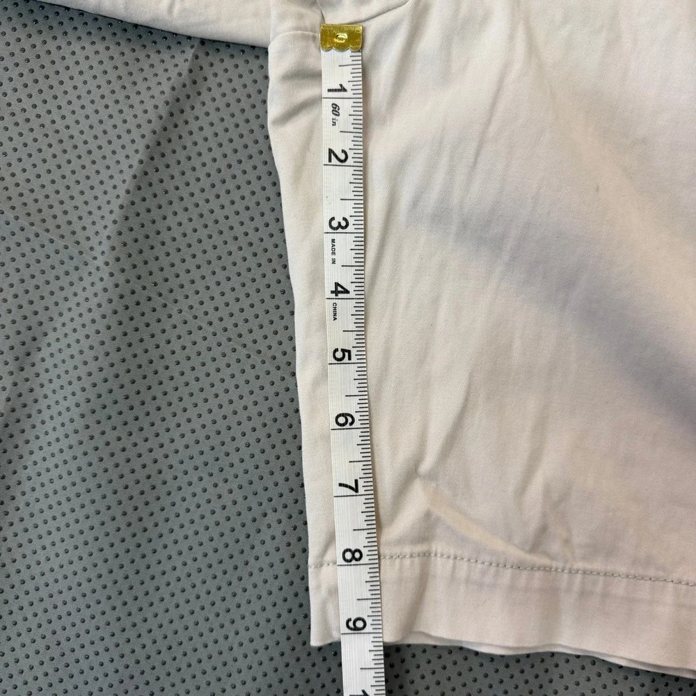 Faherty Chino Shorts Men 32 Ivory Flat Front Stretch Casual Summer 9